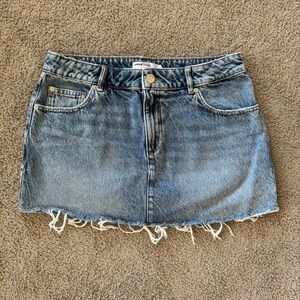 Garage Blue Denim Mini Skirt